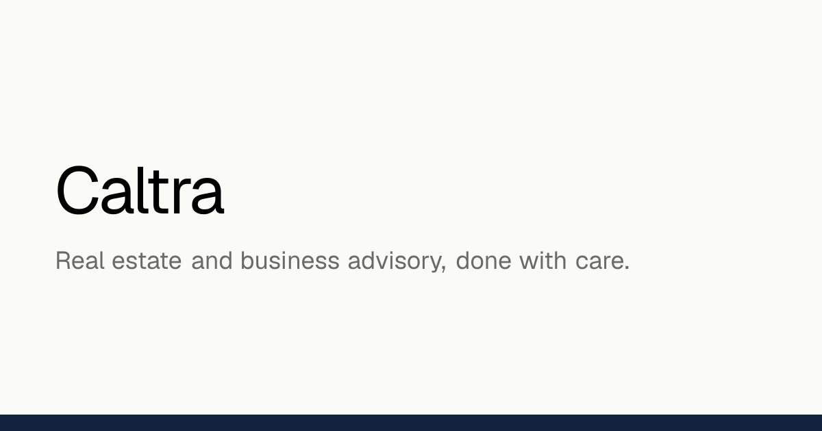 Caltra — Real Estate & Advisory Platform